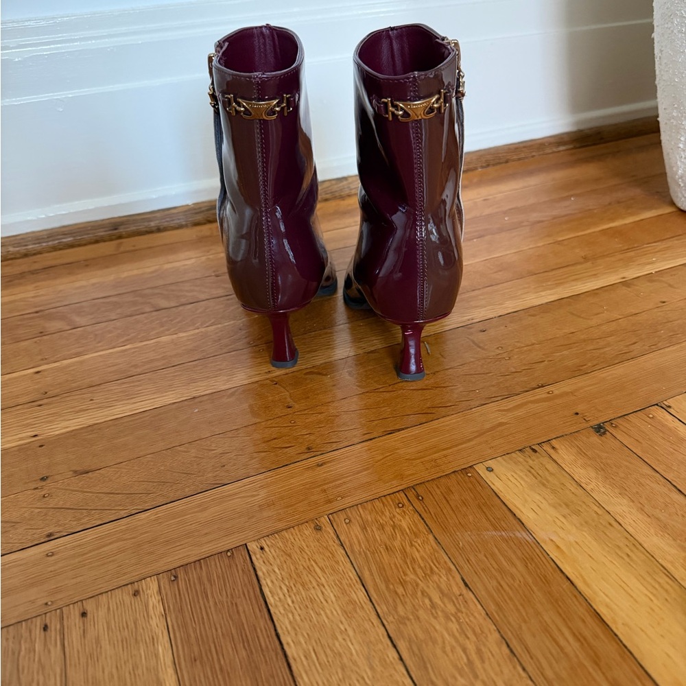 Circus by Sam Edelman Burgundy & Brown Ankle Boots - Picture 10 of 11